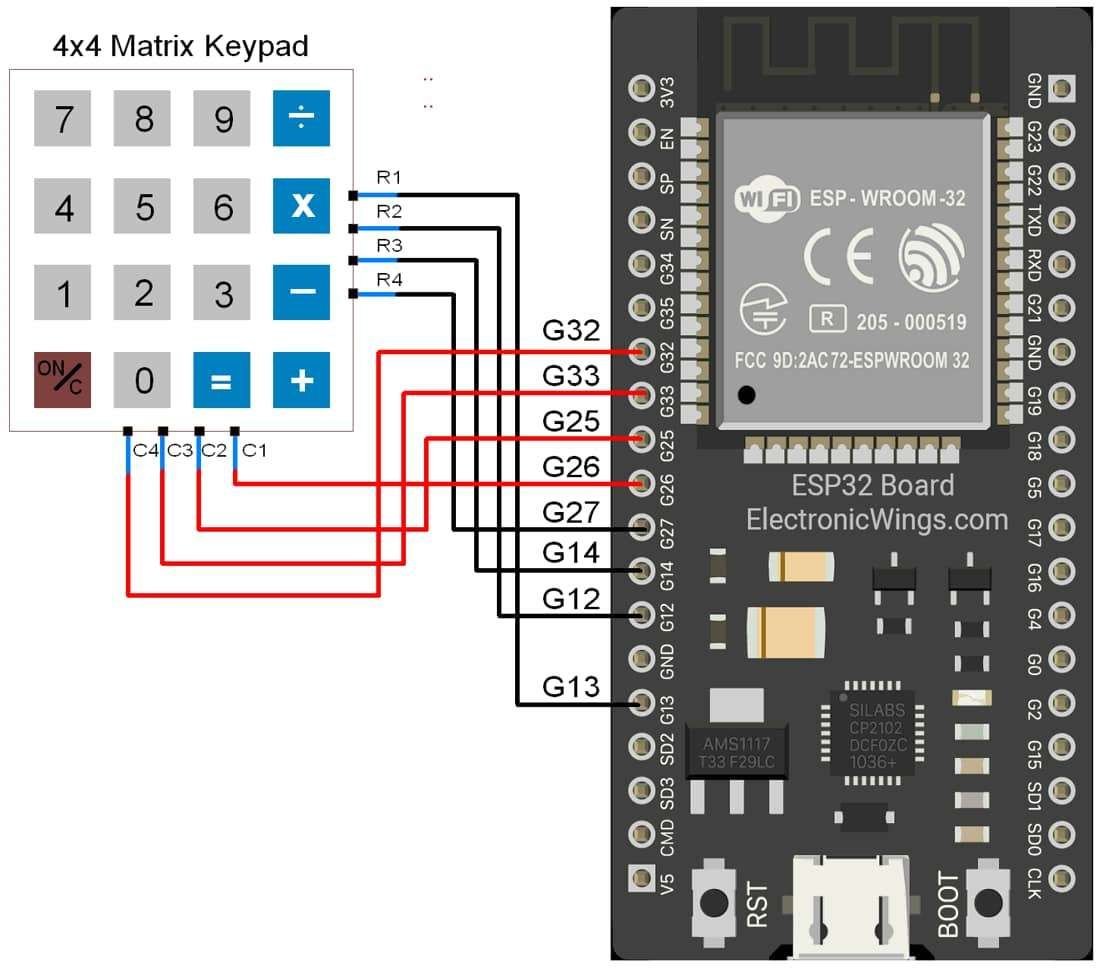 Keypad Interfacing With Esp32 Esp32 9392